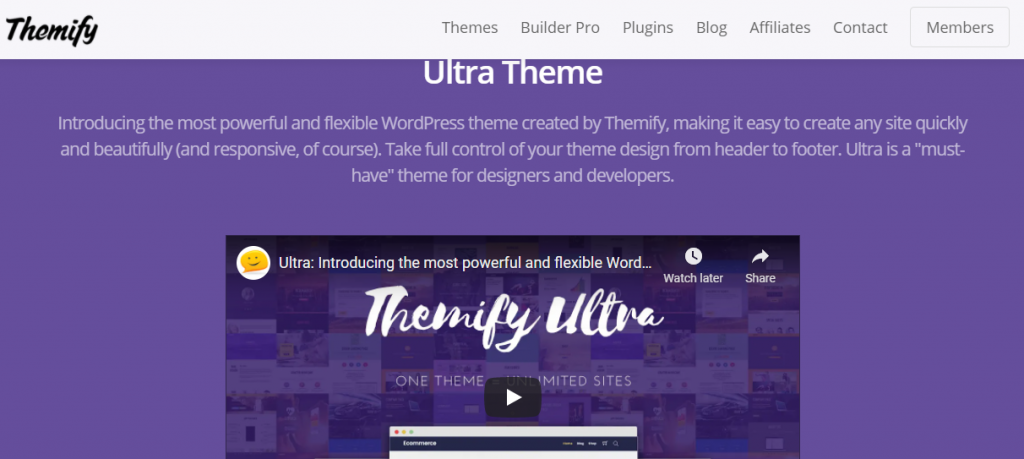 Ultra - Powerful WordPress Theme