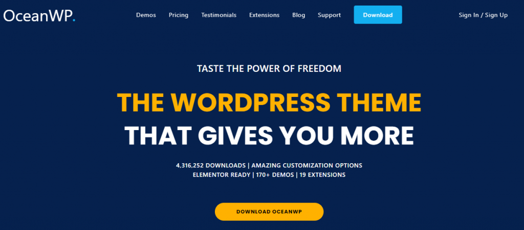 OneEngine - One-page WordPress Theme