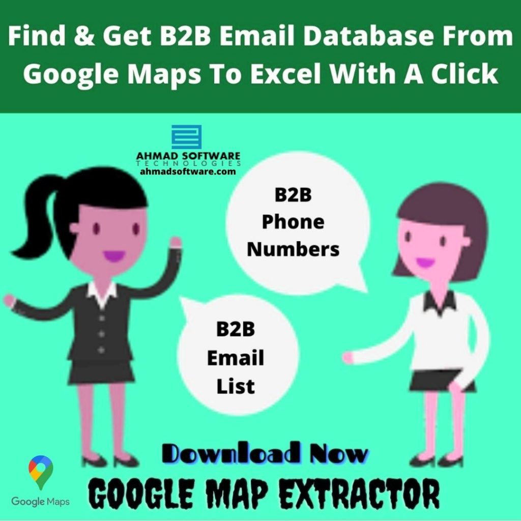 Find & Get B2B Email Database From Google Maps To Excel With A Click