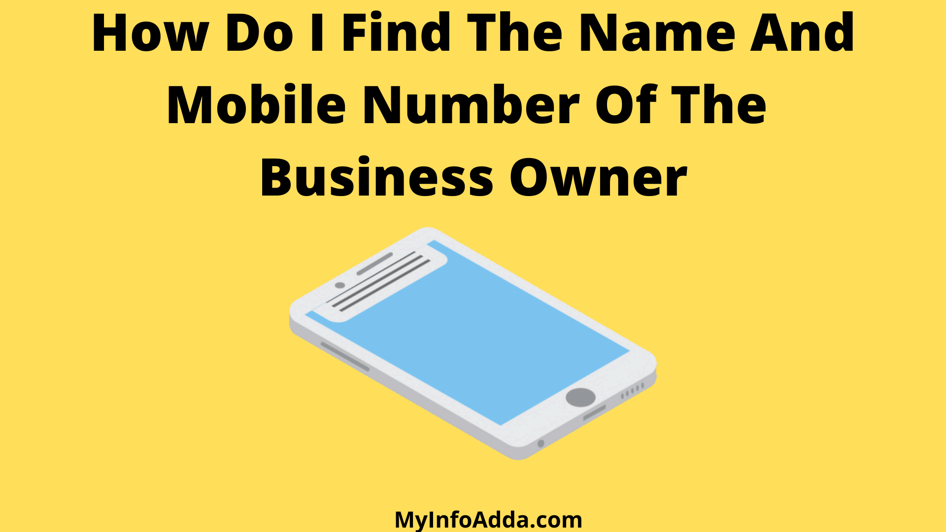 How Do I Find The Name And Mobile Number Of The Business Owner