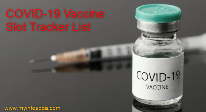 COVID-19 vaccine slot tracker list