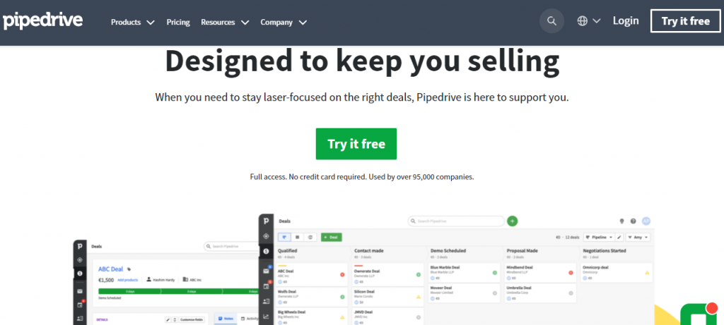 Pipedrive - Sales CRM Solution